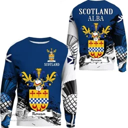 Scottish Rowan Clan Scottish Family Crest Scotland Alba Thistle Sweatshirt