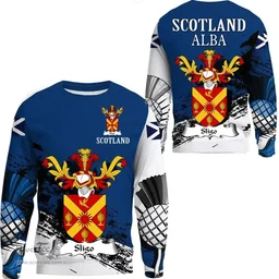 Scottish Sligo Clan Scottish Family Crest Scotland Alba Thistle Sweatshirt