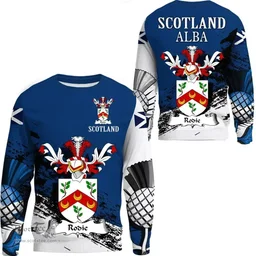 Scottish Rodie Clan Scottish Family Crest Scotland Alba Thistle Sweatshirt