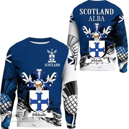 Scottish Sibbald Clan Scottish Family Crest Scotland Alba Thistle Sweatshirt