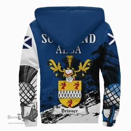 Scottish Brimer Clan Scottish Family Crest Scotland Alba Thistle Sherpa Hoodie