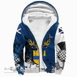 Scottish Barns Clan Scottish Family Crest Scotland Alba Thistle Sherpa Hoodie