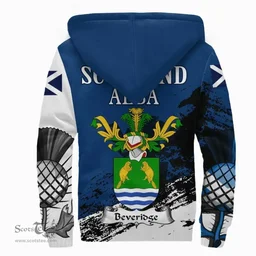 Scottish Beveridge II Clan Scottish Family Crest Scotland Alba Thistle Sherpa Hoodie