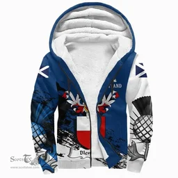 Scottish Blencow or Blencowe Clan Scottish Family Crest Scotland Alba Thistle Sherpa Hoodie