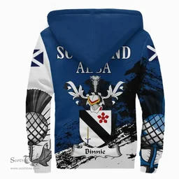 Scottish Bennie or Binnie Clan Scottish Family Crest Scotland Alba Thistle Sherpa Hoodie