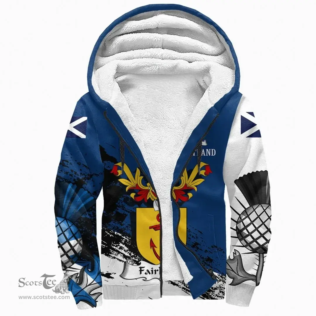 Scottish Fairholm Clan Scottish Family Crest Scotland Alba Thistle Sherpa Hoodie