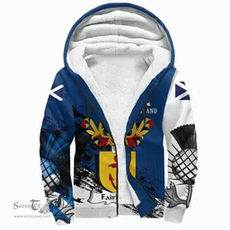 Scottish Fairholm Clan Scottish Family Crest Scotland Alba Thistle Sherpa Hoodie
