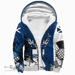 Scottish Ewart Clan Scottish Family Crest Scotland Alba Thistle Sherpa Hoodie