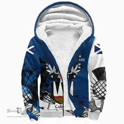Scottish Caldwell Clan Scottish Family Crest Scotland Alba Thistle Sherpa Hoodie