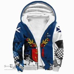 Scottish Fair Clan Scottish Family Crest Scotland Alba Thistle Sherpa Hoodie