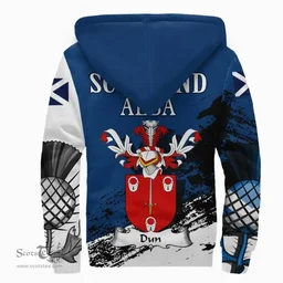 Scottish Dun Clan Scottish Family Crest Scotland Alba Thistle Sherpa Hoodie
