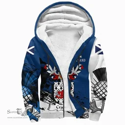 Scottish Craigge Clan Scottish Family Crest Scotland Alba Thistle Sherpa Hoodie