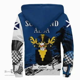 Scottish Coane Clan Scottish Family Crest Scotland Alba Thistle Sherpa Hoodie