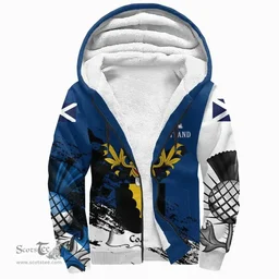 Scottish Coane Clan Scottish Family Crest Scotland Alba Thistle Sherpa Hoodie