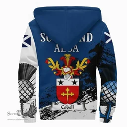 Scottish Cobell Clan Scottish Family Crest Scotland Alba Thistle Sherpa Hoodie