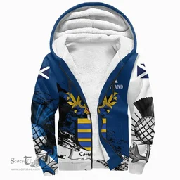Scottish Constable Clan Scottish Family Crest Scotland Alba Thistle Sherpa Hoodie