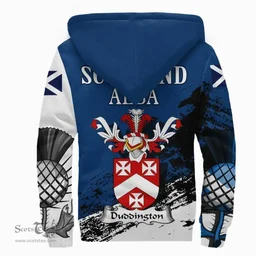Scottish Duddington Clan Scottish Family Crest Scotland Alba Thistle Sherpa Hoodie