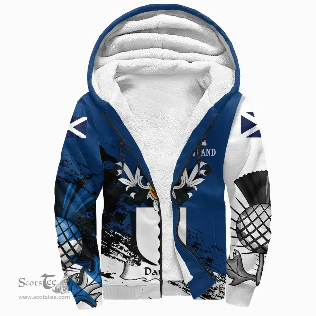 Scottish Daniell Clan Scottish Family Crest Scotland Alba Thistle Sherpa Hoodie