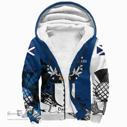 Scottish Daniell Clan Scottish Family Crest Scotland Alba Thistle Sherpa Hoodie
