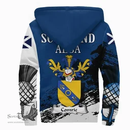 Scottish Comrie Clan Scottish Family Crest Scotland Alba Thistle Sherpa Hoodie