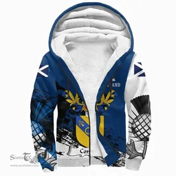 Scottish Comrie Clan Scottish Family Crest Scotland Alba Thistle Sherpa Hoodie