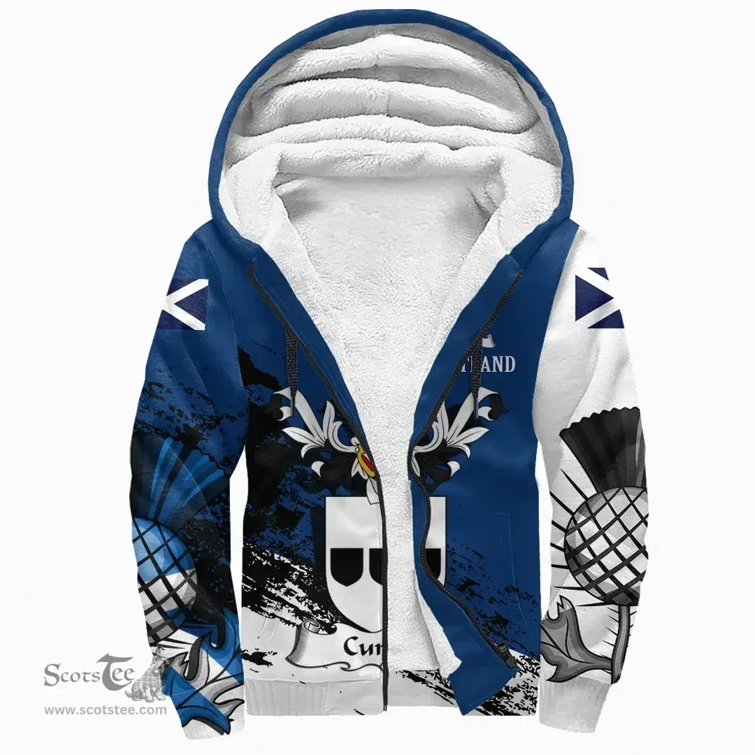 Scottish Curren Clan Scottish Family Crest Scotland Alba Thistle Sherpa Hoodie