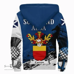 Scottish Carron Clan Scottish Family Crest Scotland Alba Thistle Sherpa Hoodie