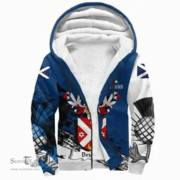 Scottish Bryson Clan Scottish Family Crest Scotland Alba Thistle Sherpa Hoodie
