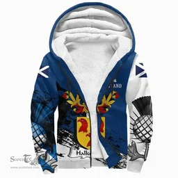 Scottish Halkerston Clan Scottish Family Crest Scotland Alba Thistle Sherpa Hoodie