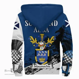 Scottish Maconochie Clan Scottish Family Crest Scotland Alba Thistle Sherpa Hoodie