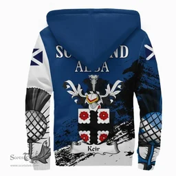 Scottish Keir Clan Scottish Family Crest Scotland Alba Thistle Sherpa Hoodie
