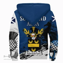 Scottish MacMichael Clan Scottish Family Crest Scotland Alba Thistle Sherpa Hoodie