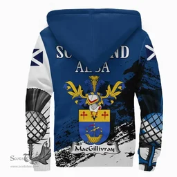 Scottish MacGillivray Clan Scottish Family Crest Scotland Alba Thistle Sherpa Hoodie