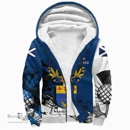 Scottish MacGillivray Clan Scottish Family Crest Scotland Alba Thistle Sherpa Hoodie