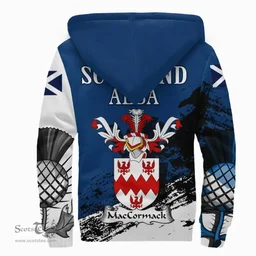 Scottish MacCormack Clan Scottish Family Crest Scotland Alba Thistle Sherpa Hoodie