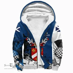 Scottish Gulan Clan Scottish Family Crest Scotland Alba Thistle Sherpa Hoodie