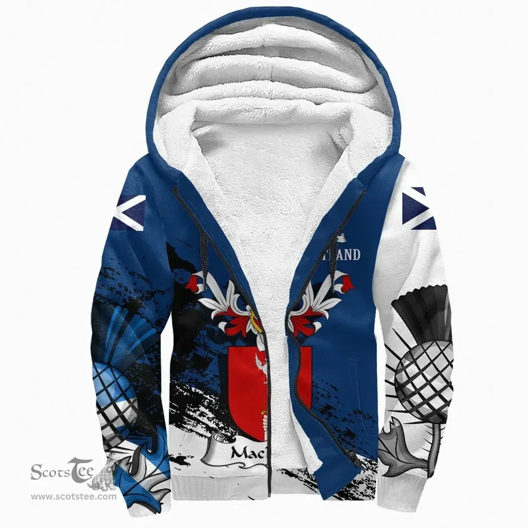 Scottish MacBeath or MacBeth II Clan Scottish Family Crest Scotland Alba Thistle Sherpa Hoodie