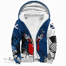 Scottish MacBeath or MacBeth II Clan Scottish Family Crest Scotland Alba Thistle Sherpa Hoodie