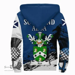 Scottish Ker Clan Scottish Family Crest Scotland Alba Thistle Sherpa Hoodie