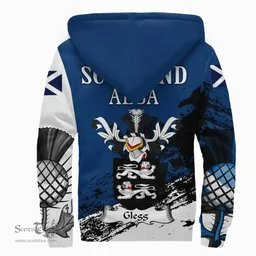 Scottish Glegg Clan Scottish Family Crest Scotland Alba Thistle Sherpa Hoodie