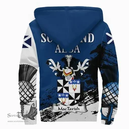 Scottish MacTavish Clan Scottish Family Crest Scotland Alba Thistle Sherpa Hoodie