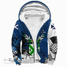 Scottish Gartshore Clan Scottish Family Crest Scotland Alba Thistle Sherpa Hoodie