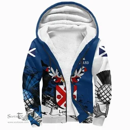 Scottish Lennox Clan Scottish Family Crest Scotland Alba Thistle Sherpa Hoodie