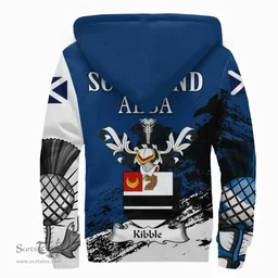 Scottish Kibble Clan Scottish Family Crest Scotland Alba Thistle Sherpa Hoodie