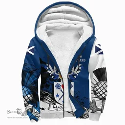 Scottish MacGuffock or MacGavock Clan Scottish Family Crest Scotland Alba Thistle Sherpa Hoodie