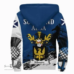 Scottish Kilmore Clan Scottish Family Crest Scotland Alba Thistle Sherpa Hoodie