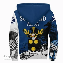 Scottish Laidlaw Clan Scottish Family Crest Scotland Alba Thistle Sherpa Hoodie