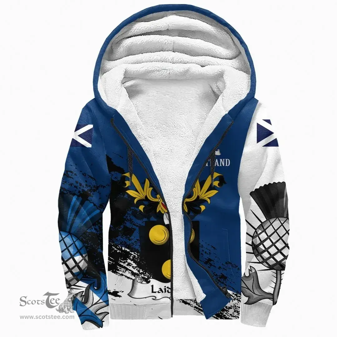 Scottish Laidlaw Clan Scottish Family Crest Scotland Alba Thistle Sherpa Hoodie