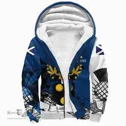 Scottish Laidlaw Clan Scottish Family Crest Scotland Alba Thistle Sherpa Hoodie