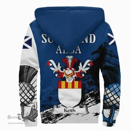 Scottish Keith Clan Scottish Family Crest Scotland Alba Thistle Sherpa Hoodie